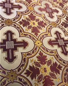 Purple-Gold Brocade Fabrics