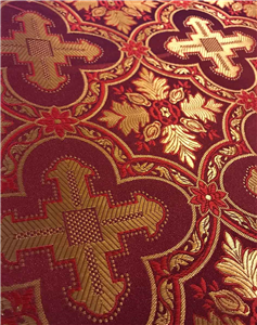 Red-Gold Brocade Fabrics