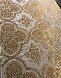 White-Gold Brocade Fabrics