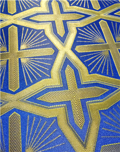Blue-Gold Brocade Fabrics