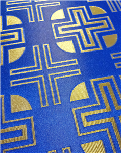 Blue-Gold Brocade Fabrics
