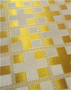 White-Gold Brocade Fabrics