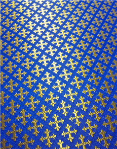 Navy Blue-Gold Brocade Fabrics