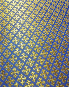 Blue-Gold Brocade Fabrics