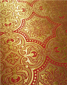 Claret Red-Gold Brocade Fabrics
