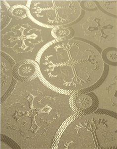 White-Silver Brocade Fabrics