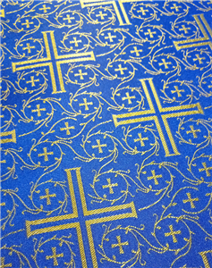 Blue-Gold Brocade Fabrics