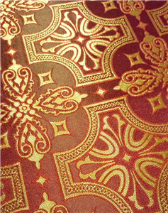 Claret Red-Gold Brocade Fabrics