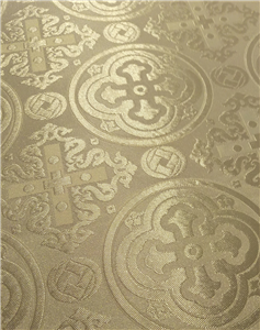 White-Silver Brocade Fabrics