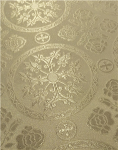 White-Silver Brocade Fabrics