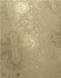 White-Silver Brocade Fabrics