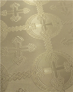 Λευκό - Ασημί Μπροκάρ Ύφασμα