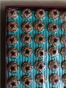 Silver-Gold Buttons Accessories