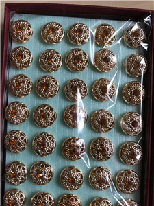 Silver-Gold Buttons Accessories