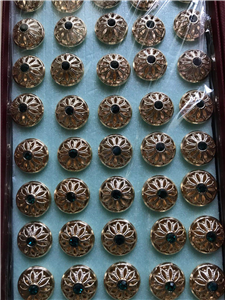 Silver-Gold Buttons Accessories
