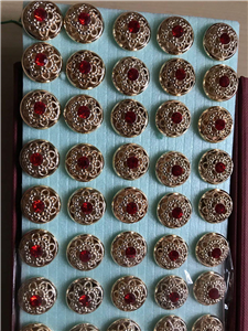 Silver-Gold Buttons Accessories