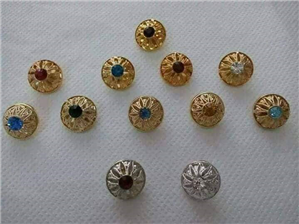Silver-Gold Buttons Accessories