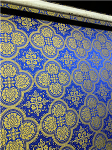 Dark Blue-Gold Brocade Fabrics