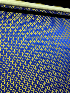 Dark Blue-Gold Brocade Fabrics