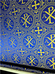 Dark Blue-Gold Brocade Fabrics