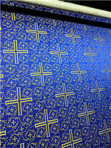 Dark Blue-Gold Brocade Fabrics