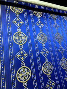 Dark Blue-Gold Brocade Fabrics