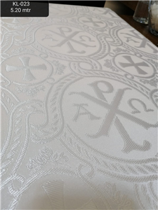 White-Silver Brocade Fabrics