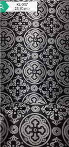 Black-Silver Brocade Fabrics