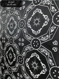 Black-Silver Brocade Fabrics