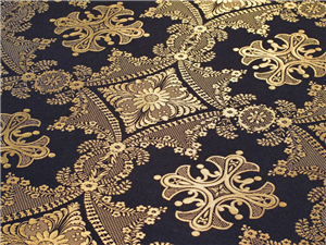Black-Gold Brocade Fabrics