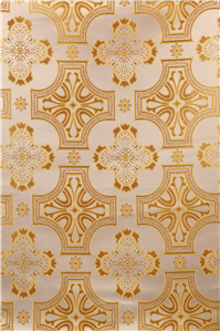Gold-White Brocade Fabrics