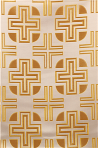 White-Gold Brocade Fabrics