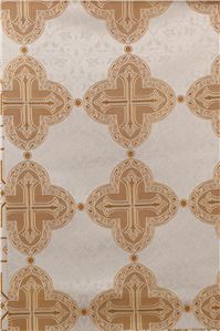 White-Gold Brocade Fabrics