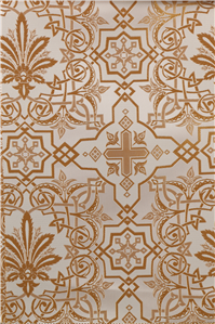White-Gold Brocade Fabrics