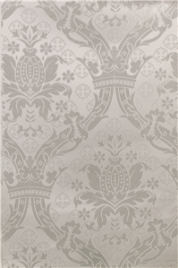 White-Silver Brocade Fabrics