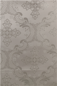White-Silver Brocade Fabrics