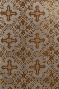 White-Gold Brocade Fabrics