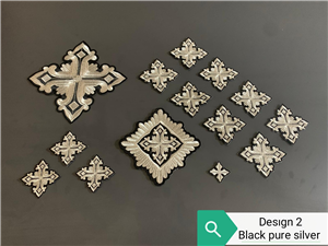 Black-Silver Cross Set