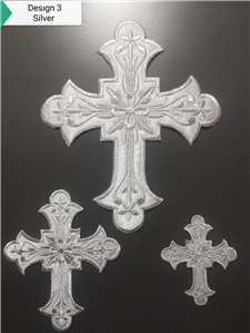White-Silver Cross Set
