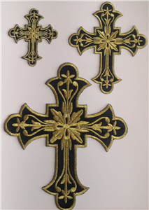 Black-Gold Cross Set