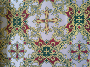 BODEAUX-GOLD-D.GREEN Metallic Fabric