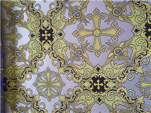 BLACK-GOLD-YELLOW Metallic Fabric