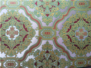 BORDEAUX-GOLD-L.GREEN Metallic Fabric