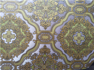 BLACK-GOLD-YELLOW Metallic Fabric