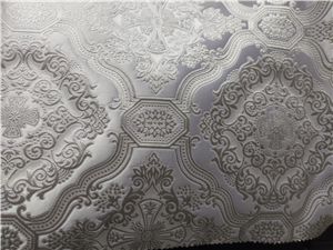 White-Silver Metallic Fabric
