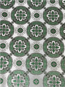 L.GREEN-SİLVER-D.GREEN Metallic Fabric