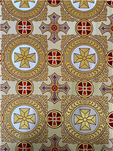 BORDEAUX-GOLD-RED Metallic Fabric