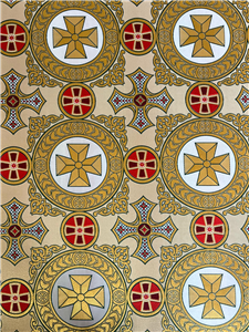 Red - Green Metallic Fabric