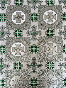 D.GREEN-SİLVER-L.GREEN Metallic Fabric