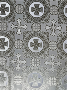 White-Silver Metallic Fabric